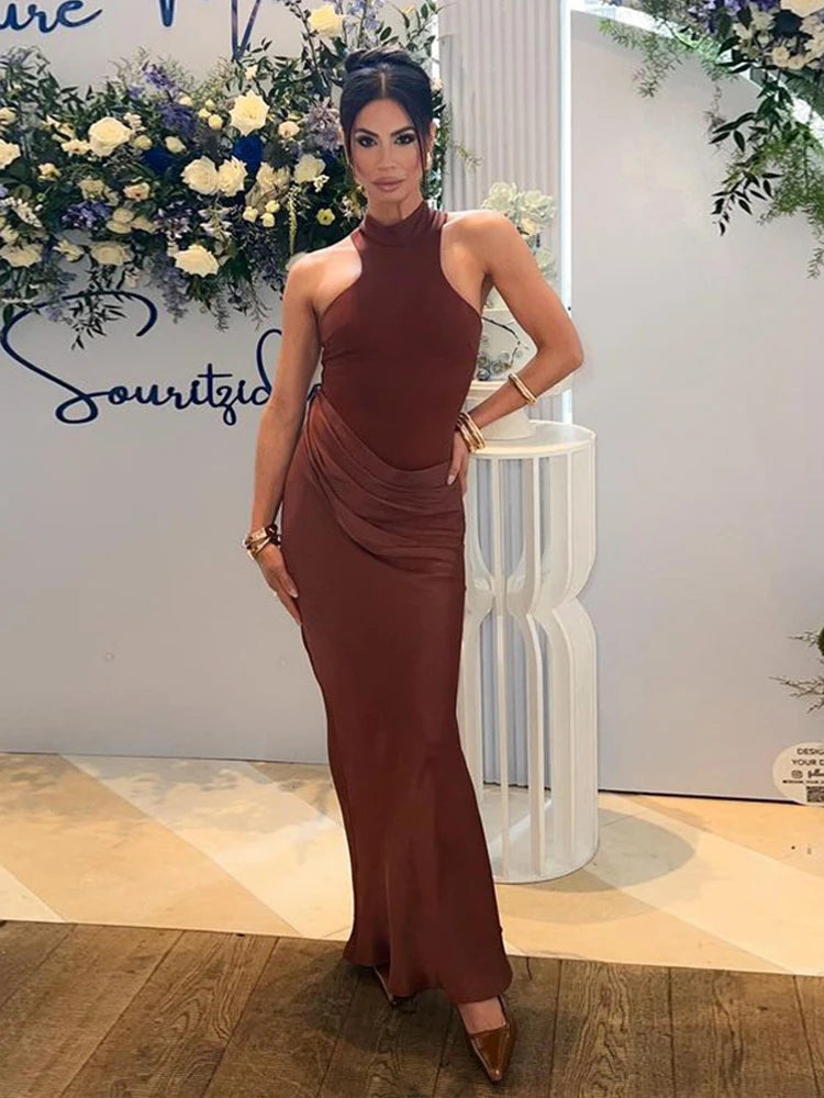 Peris Gems JULISSA MO Satin Sexy Hollow Out Women Maxi Dress Black Sleeveless High Waist Dress Female Autumn Skinny Elegant Party Clubwear JULISSA MO Satin Sexy Hollow Out Women Maxi Dress Black Sleeveless High Waist Dress Female Autumn Skinny Elegant Party Clubwear SHEIN Amazon Temu
