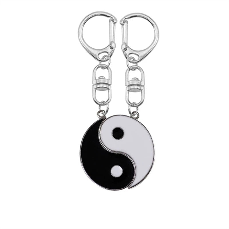 Peris Gems Keychain A Yin & Yang Alloy Two Petal Necklaces - Harmony Healing Necklaces SHEIN Amazon Temu
