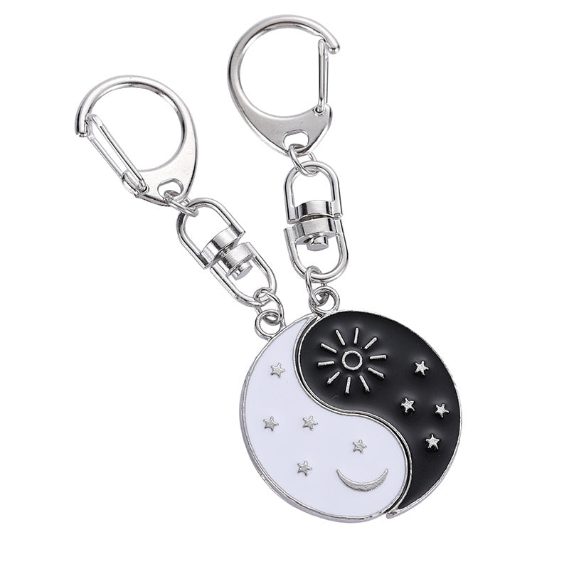 Peris Gems Keychain B Yin & Yang Alloy Two Petal Necklaces - Harmony Healing Necklaces SHEIN Amazon Temu