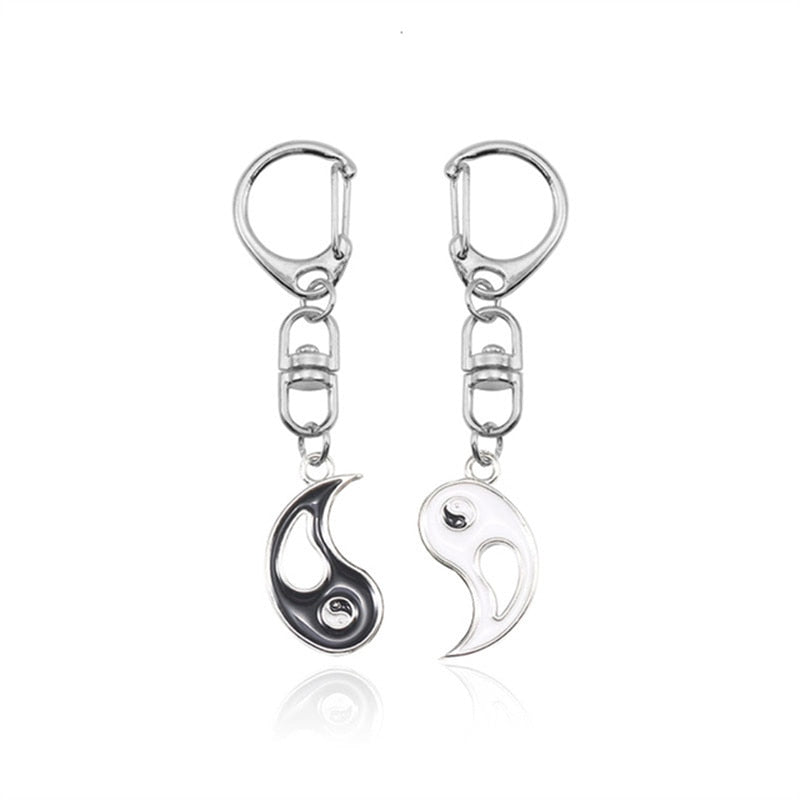 Peris Gems Keychain F Yin & Yang Alloy Two Petal Necklaces - Harmony Healing Necklaces SHEIN Amazon Temu