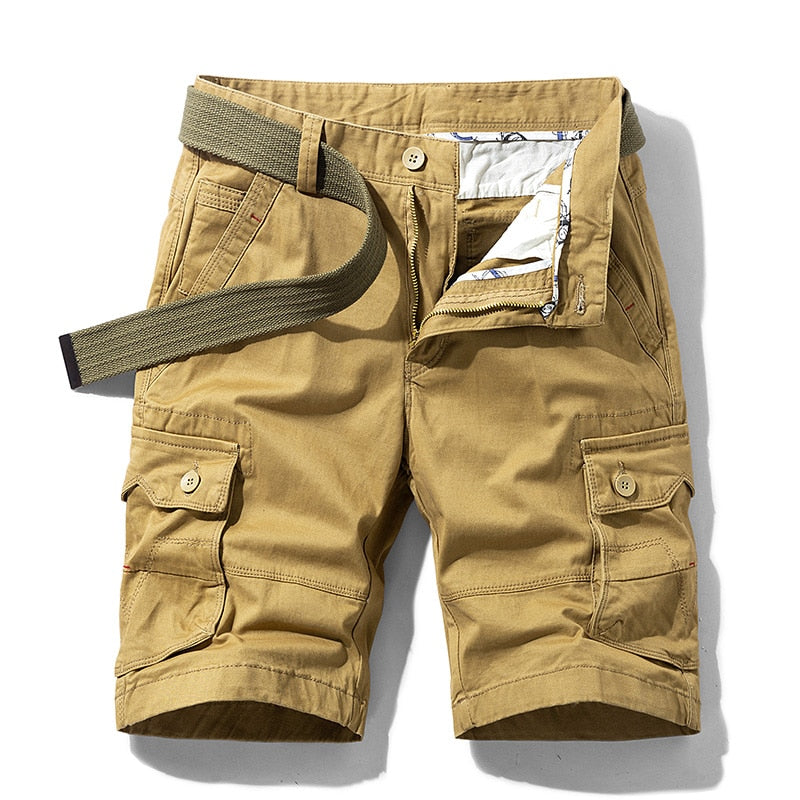 Peris Gems Khaki 01 / 28 Classic Pocketed Cotton Camo Cargo Shorts for Men SHEIN Amazon Temu