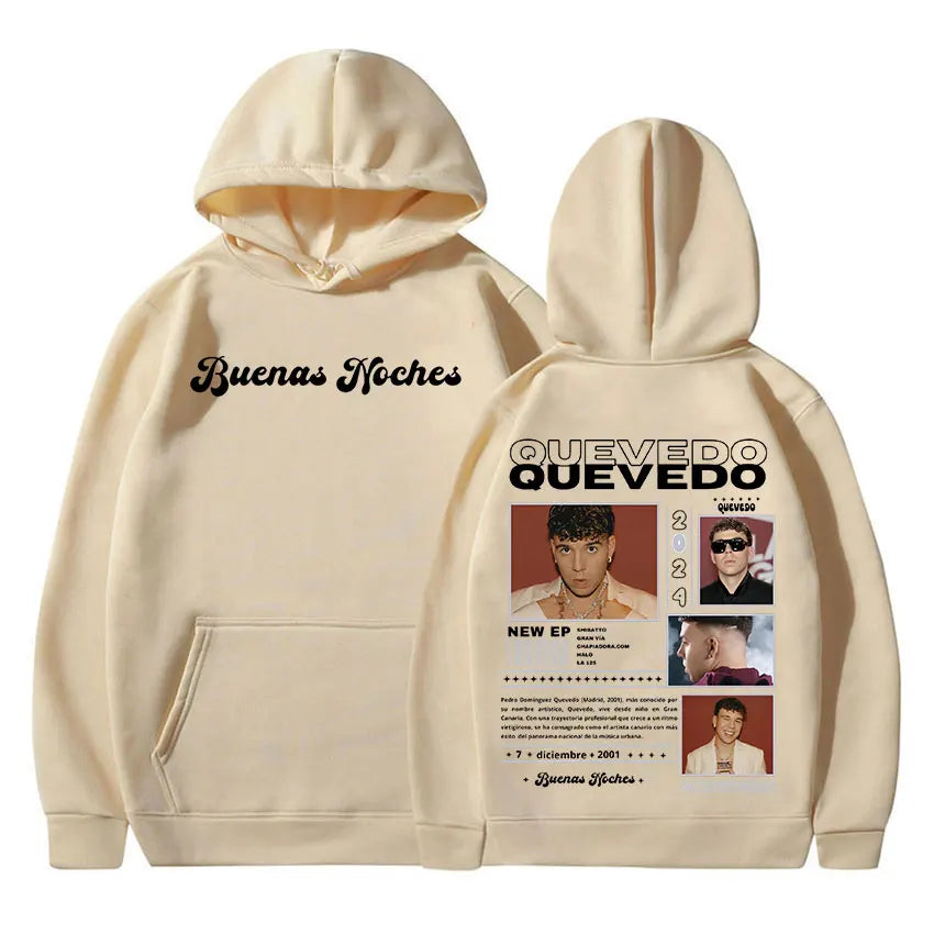 Peris Gems Khaki / XXXL Rapper QUEVEDO Tour 2024 Graphic hoodie Men&