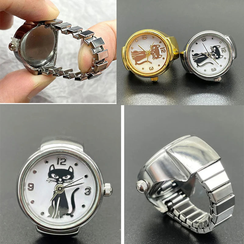 Peris Gems Kiss Jewelry Women Men Creative Cat Dial Clock Rings Simple Elastic Strap Alloy Digital Quartz Watch Finger Ring Couples Gift Kiss Jewelry Women Men Creative Cat Dial Clock Rings Simple Elastic Strap Alloy Digital Quartz Watch Finger Ring Couples Gift SHEIN Amazon Temu