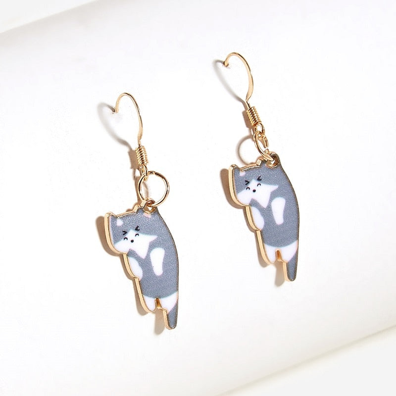 Peris Gems Kitten Ear Clasp Earrings for Women | Gold Tassel Earrings SHEIN Amazon Temu