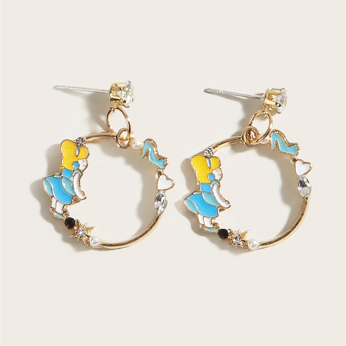 Peris Gems Kitten Ear Clasp Earrings for Women | Gold Tassel Earrings SHEIN Amazon Temu