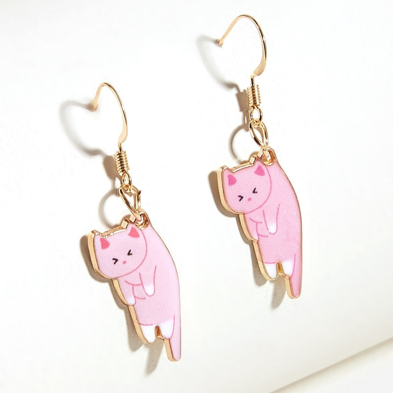 Peris Gems Kitten Ear Clasp Earrings for Women | Gold Tassel Earrings SHEIN Amazon Temu
