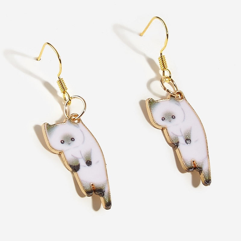 Peris Gems Kitten Ear Clasp Earrings for Women | Gold Tassel Earrings SHEIN Amazon Temu