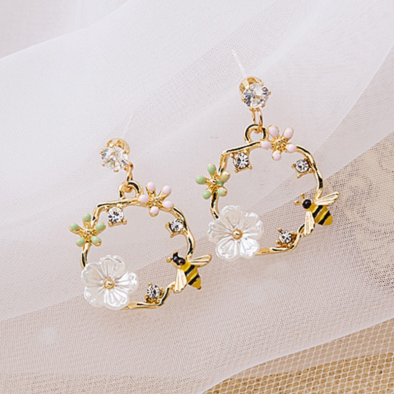 Peris Gems Kitten Ear Clasp Earrings for Women | Gold Tassel Earrings SHEIN Amazon Temu