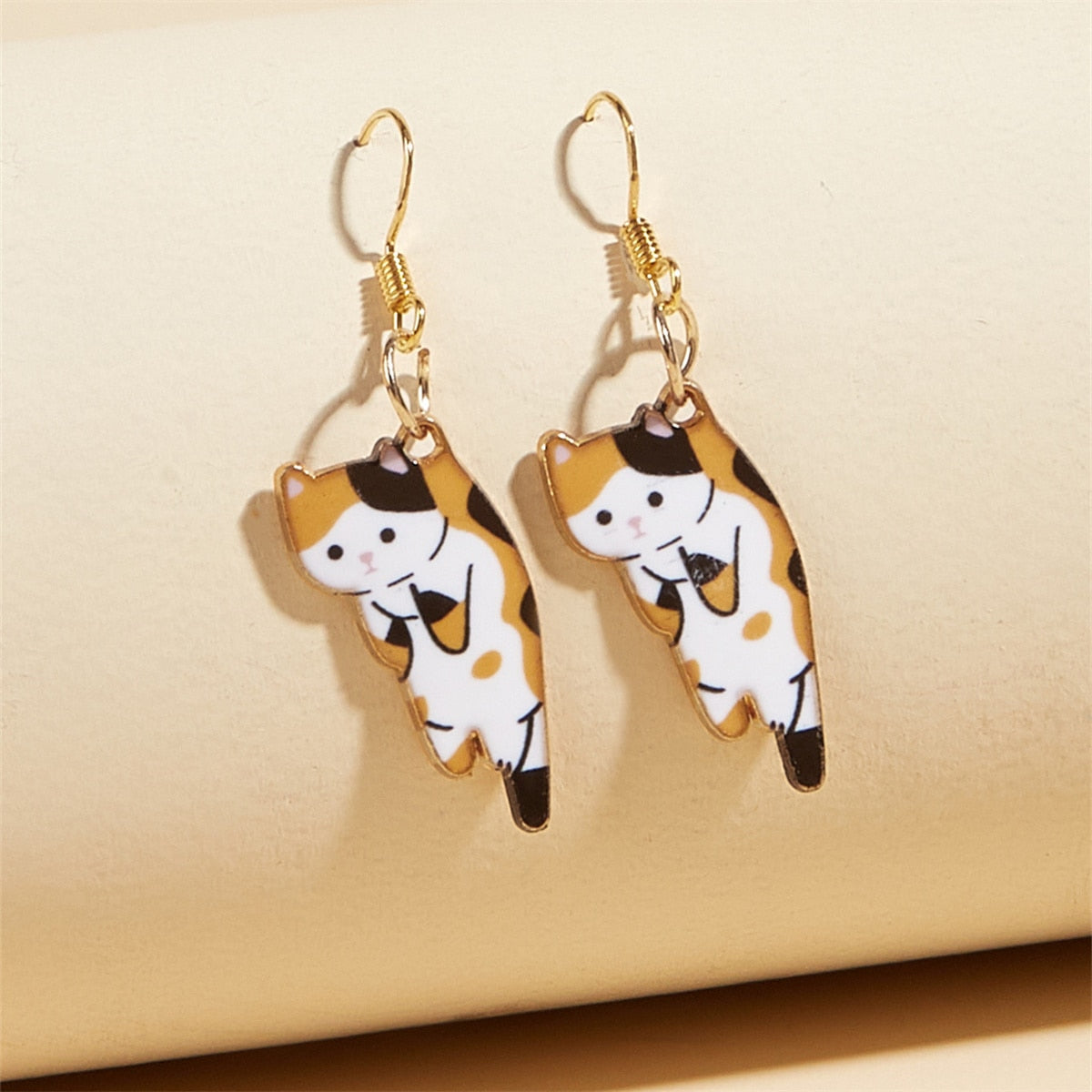 Peris Gems Kitten Ear Clasp Earrings for Women | Gold Tassel Earrings SHEIN Amazon Temu