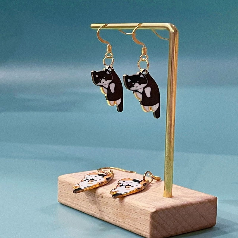 Peris Gems Kitten Ear Clasp Earrings for Women | Gold Tassel Earrings SHEIN Amazon Temu