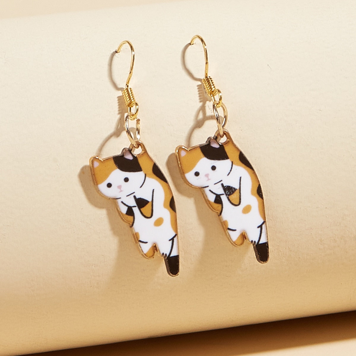 Peris Gems Kitten Ear Clasp Earrings for Women | Gold Tassel Earrings SHEIN Amazon Temu