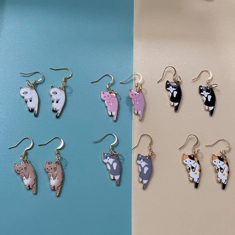 Peris Gems Kitten Ear Clasp Earrings for Women | Gold Tassel Earrings SHEIN Amazon Temu