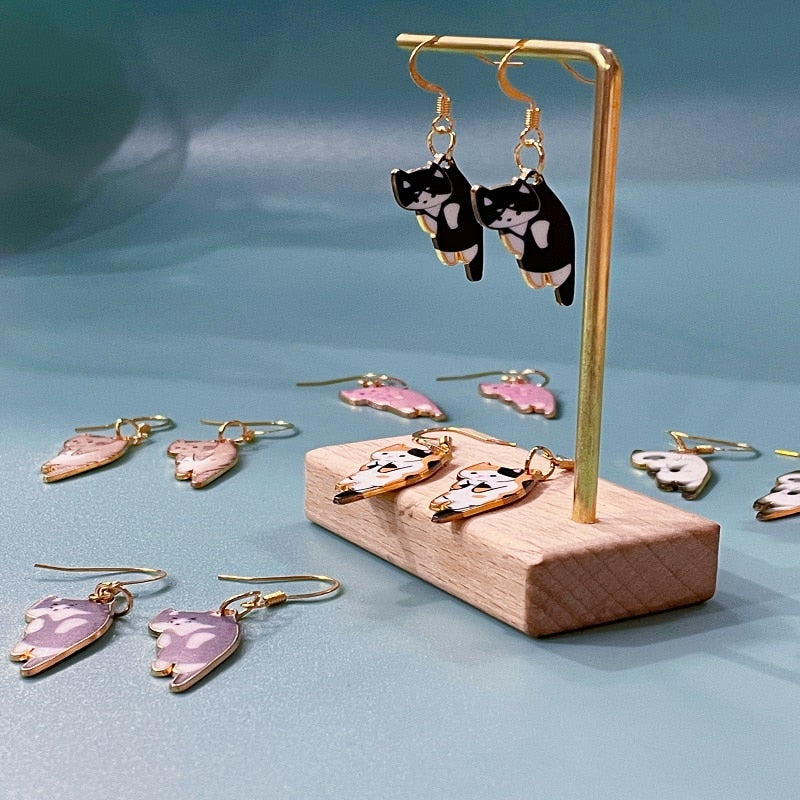 Peris Gems Kitten Ear Clasp Earrings for Women | Gold Tassel Earrings SHEIN Amazon Temu