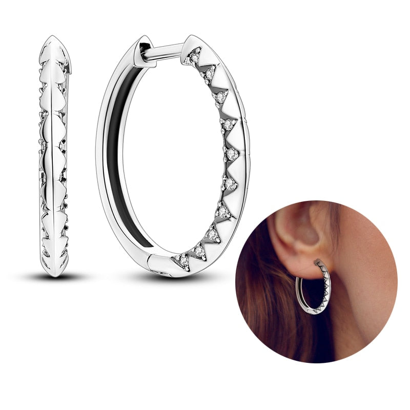 Peris Gems KJE053 Round Zirconia Pave Earrings for Women | 925 Sterling Silver Dangle Earrings Round Zirconia Pave Earrings for Women | 925 Sterling Silver SHEIN Amazon Temu