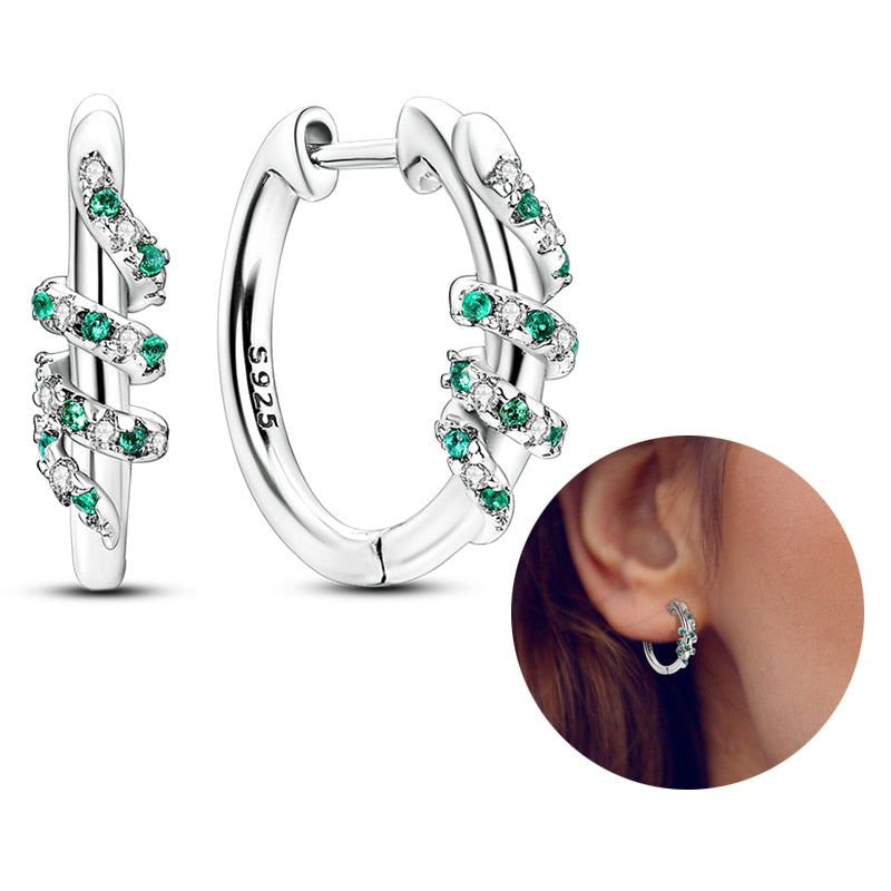 Peris Gems KJE055 Round Zirconia Pave Earrings for Women | 925 Sterling Silver Dangle Earrings Round Zirconia Pave Earrings for Women | 925 Sterling Silver SHEIN Amazon Temu