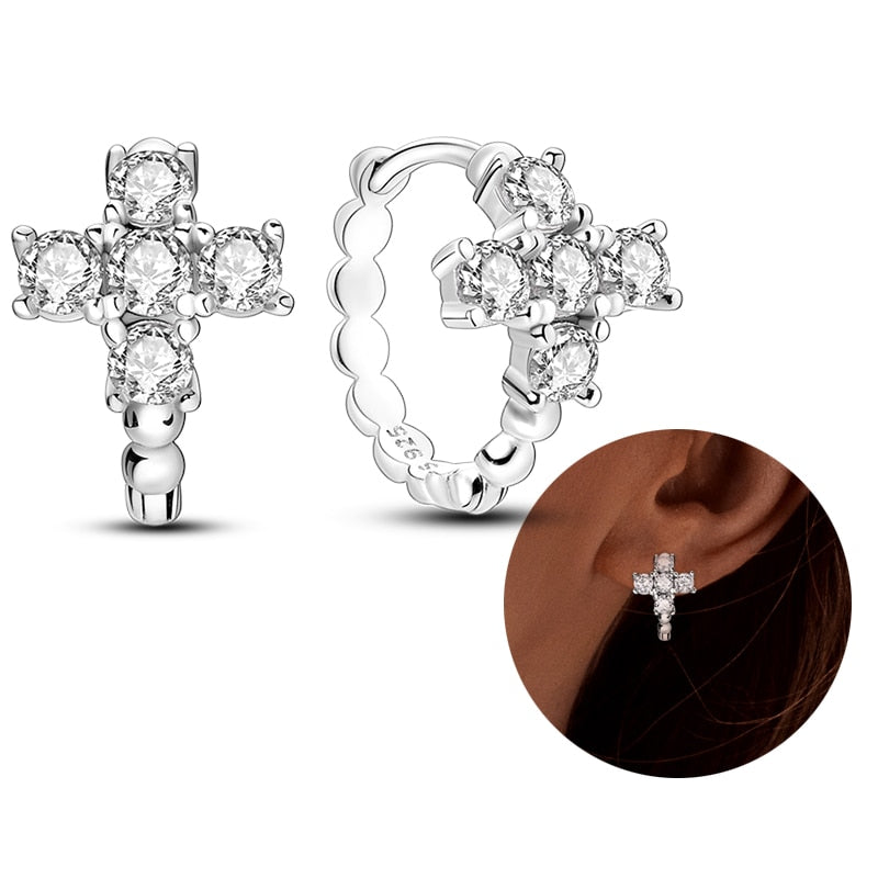 Peris Gems KJE057 Round Zirconia Pave Earrings for Women | 925 Sterling Silver Dangle Earrings Round Zirconia Pave Earrings for Women | 925 Sterling Silver SHEIN Amazon Temu