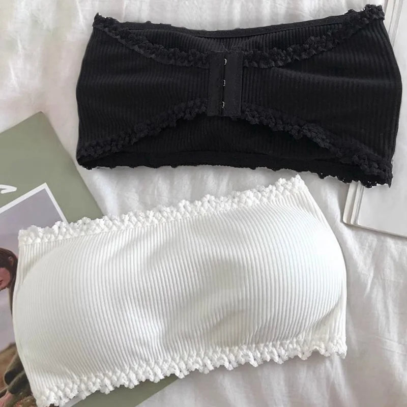 Peris Gems Lace Strapless Bra Women Sexy Tube Top Invisible Push Up Bralette Lady Seamless Underwea Lingerie Summer Chest Wraps Crop Tops Lace Strapless Bra Women Sexy Tube Top Invisible Push Up Bralette Lady Seamless Underwea Lingerie Summer Chest Wraps Crop Tops SHEIN Amazon Temu