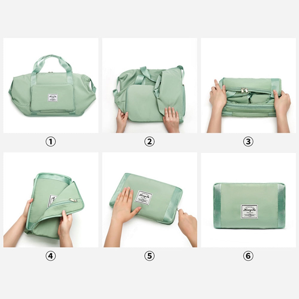 Peris Gems Ladies Foldable Travel Bag | Handheld Large Capacity Expandable Bag SHEIN Amazon Temu