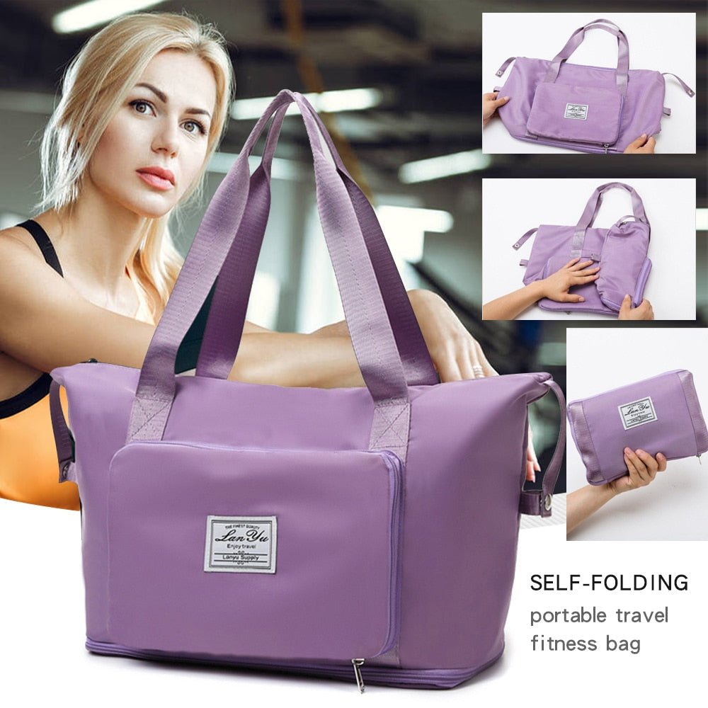 Peris Gems Ladies Foldable Travel Bag | Handheld Large Capacity Expandable Bag SHEIN Amazon Temu