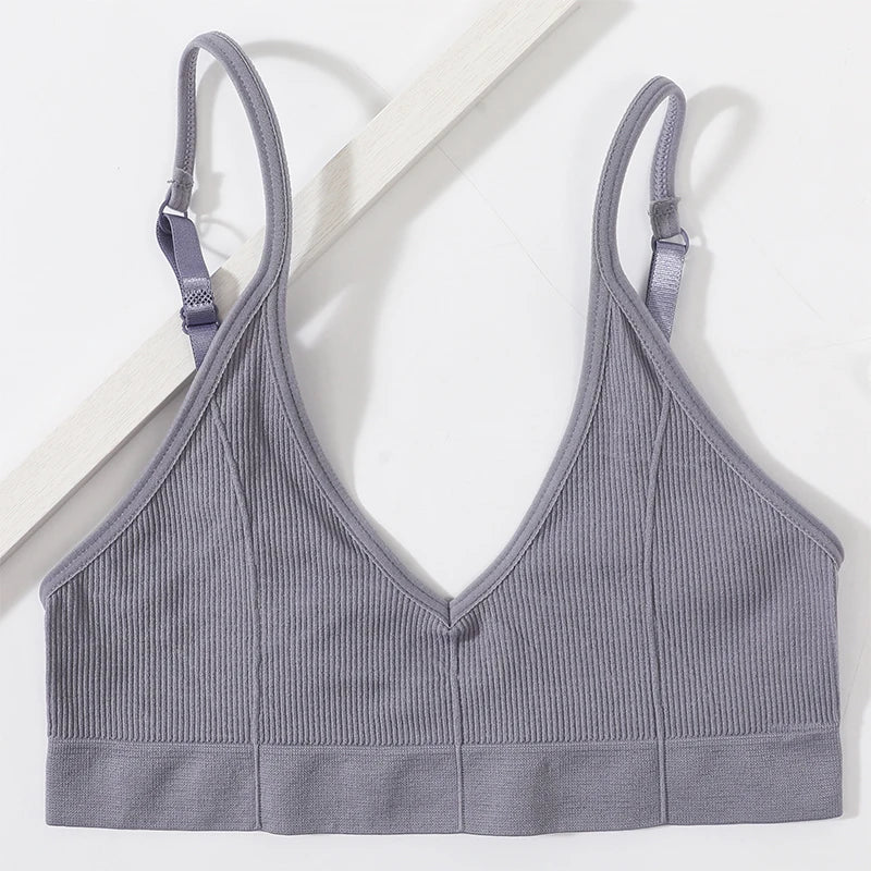 Peris Gems lavender-grey / L Seamless Tube Tops Bras For Women U-shaped Back Sexy Lingerie Female Bralette Adjust Strap Bandeau Bra Ribbed Sports Underwear Seamless Tube Tops Bras For Women U-shaped Back Sexy Lingerie Female Bralette Adjust Strap Bandeau Bra Ribbed Sports Underwear SHEIN Amazon Temu