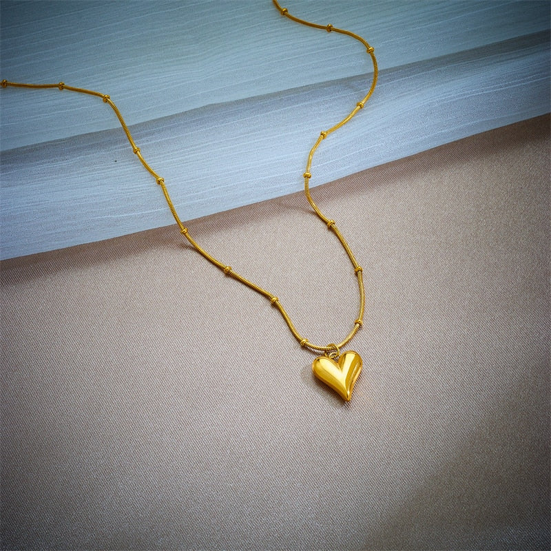 Peris Gems Layered Stainless Heart Padlock Necklaces for Women SHEIN Amazon Temu