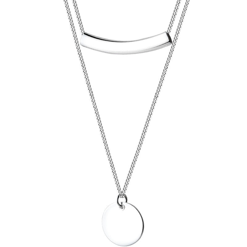 Peris Gems Layered Sterling Silver Coin Pendant Necklace for Women SHEIN Amazon Temu