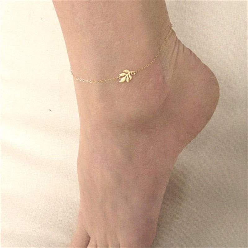 Peris Gems Leaf Chain Anklet for Women | Gold Boho Anklets SHEIN Amazon Temu