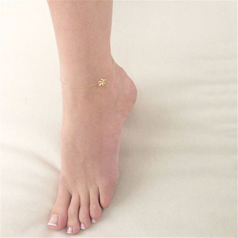Peris Gems Leaf Chain Anklet for Women | Gold Boho Anklets SHEIN Amazon Temu