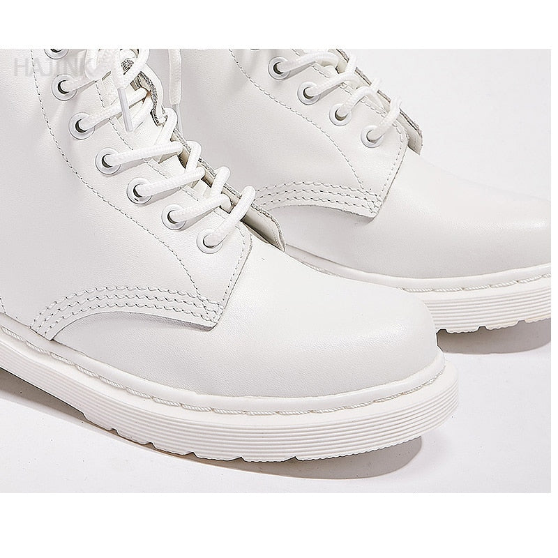Peris Gems Leather Ankle Boots for Women | Round Toe Solid Leather Motorcycle Boots Leather Ankle Boots for Women | Round Toe Leather Boots SHEIN Amazon Temu