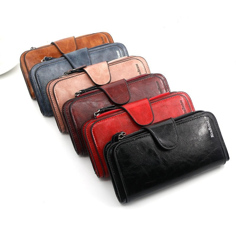 Peris Gems Leather Tri-Fold Long Wallet for Women | Coin Purses SHEIN Amazon Temu