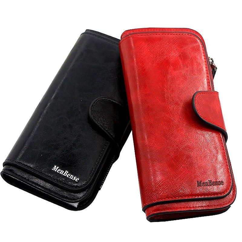 Peris Gems Leather Tri-Fold Long Wallet for Women | Coin Purses SHEIN Amazon Temu