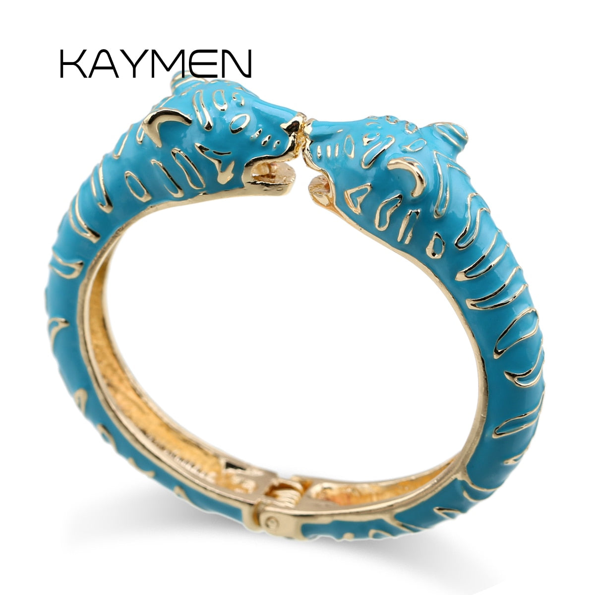 Peris Gems Leopard Head Cuff Bangle for Women | Gold Plated Enamel Bracelets Leopard Head Cuff Bangle for Women | Gold Plated Bracelets SHEIN Amazon Temu