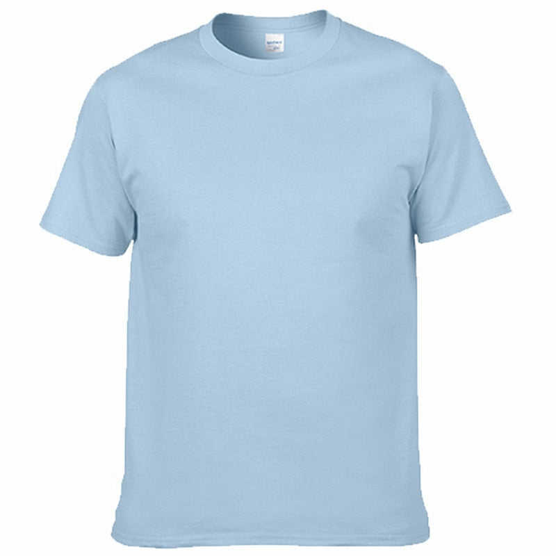 Peris Gems Light blue / XS Casual Cotton O-Neck T-Shirts for Men SHEIN Amazon Temu