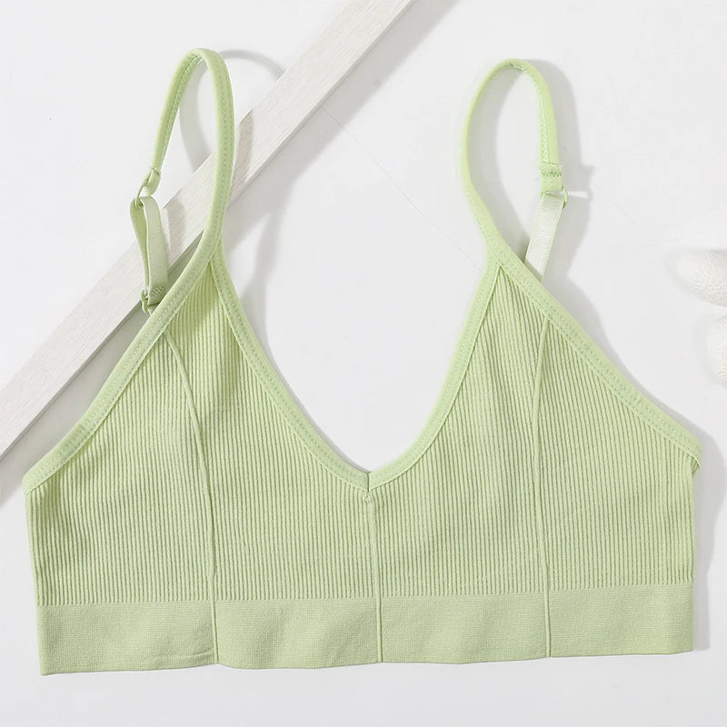 Peris Gems light green / L Seamless Tube Tops Bras For Women U-shaped Back Sexy Lingerie Female Bralette Adjust Strap Bandeau Bra Ribbed Sports Underwear Seamless Tube Tops Bras For Women U-shaped Back Sexy Lingerie Female Bralette Adjust Strap Bandeau Bra Ribbed Sports Underwear SHEIN Amazon Temu