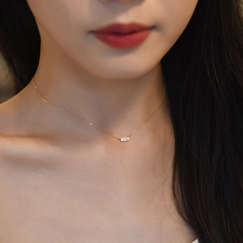 Peris Gems Linked / 15.75 in / 40cm Minimalistic Diamond Choker Necklace for Women SHEIN Amazon Temu