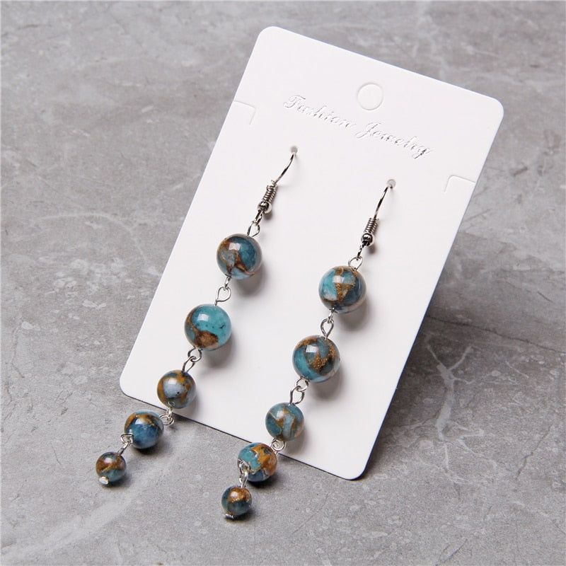 Peris Gems Long Beads Tassel Earrings for Women SHEIN Amazon Temu