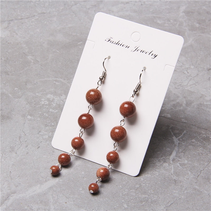 Peris Gems Long Beads Tassel Earrings for Women SHEIN Amazon Temu