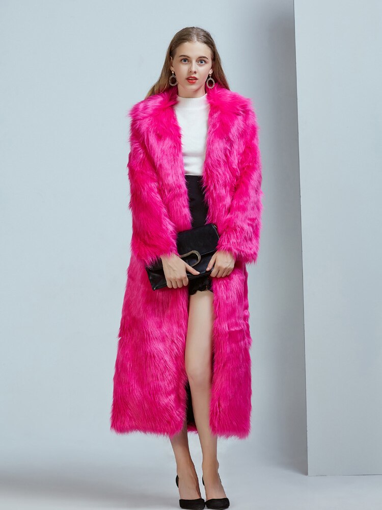 Peris Gems Long Luxurious Fluffy Fur Coat Jackets for Women SHEIN Amazon Temu