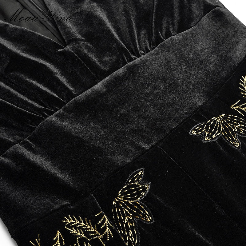 Peris Gems Long Sleeve Gold Embroidered Velvet Jumpsuits for Women SHEIN Amazon Temu