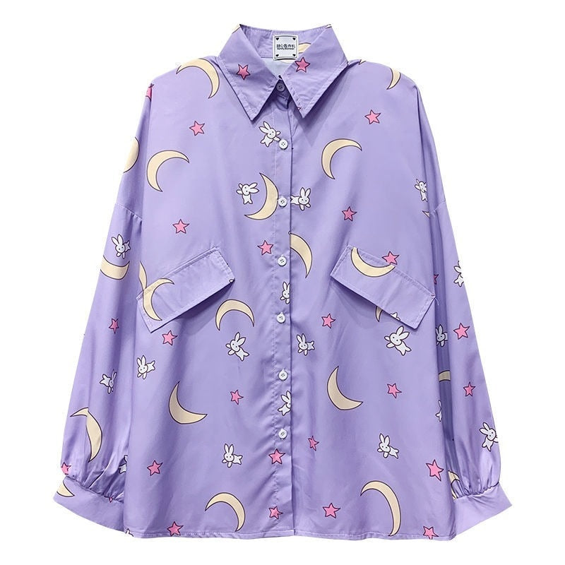 Peris Gems Long Sleeve Y2K Kawaii Button Up Shirts for Women SHEIN Amazon Temu