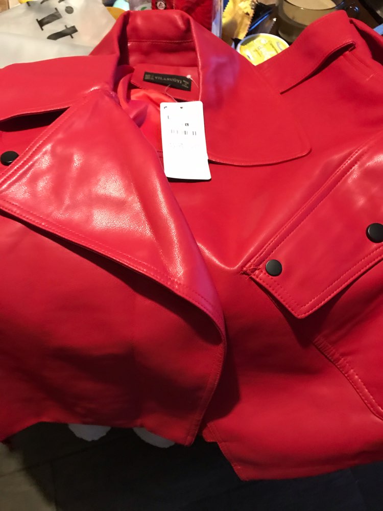 Peris Gems Loose Turn Down Collar Faux Leather Jacket for Women SHEIN Amazon Temu
