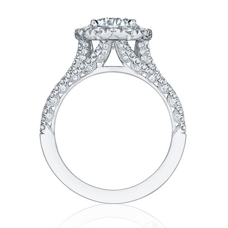 Peris Gems Luxurious Cubic Zirconia Rings for Women | Silver Diamond Ring SHEIN Amazon Temu