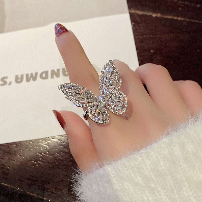 Peris Gems Luxurious Diamond Butterfly Ring Collection for Women SHEIN Amazon Temu