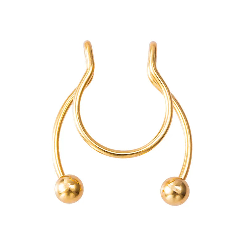 Peris Gems Magnetic Horeshoe Septum Fake Nose Ring Non-Piercing SHEIN Amazon Temu