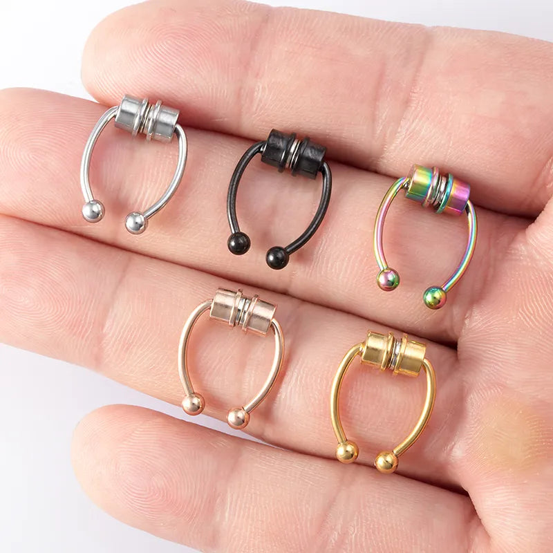 Peris Gems Magnetic Horeshoe Septum Fake Nose Ring Non-Piercing SHEIN Amazon Temu