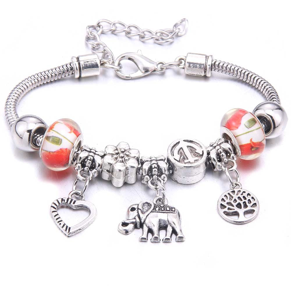 Peris Gems Mandarin Elephant Dragonfly & Owl Pendants Crystal Charm Bracelets | Beads Bracelet for Women Dragonfly & Owl Pendants Crystal Charm Bracelets SHEIN Amazon Temu