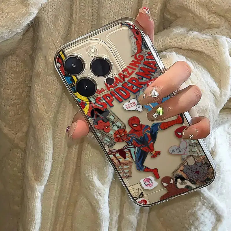 Peris Gems Marvel Spider Man Phone Case For iPhone 15 14 13 12 11 Pro Max 7 8 Plus XR XS Max Shockproof Lovely Anti Drop Cover Y2K Marvel Spider Man Phone Case For iPhone 15 14 13 12 11 Pro Max 7 8 Plus XR XS Max Shockproof Lovely Anti Drop Cover Y2K SHEIN Amazon Temu