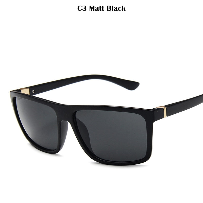 Peris Gems Matt Black Classic Designer Square UV400 Sunglasses for Men SHEIN Amazon Temu