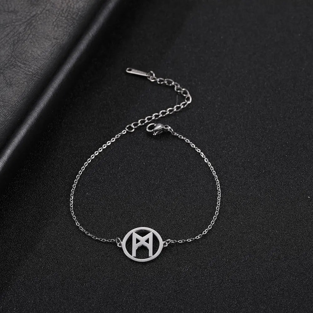 Peris Gems Men / Silver Nordic Viking Rune Charm Stainless Bracelets Unisex SHEIN Amazon Temu