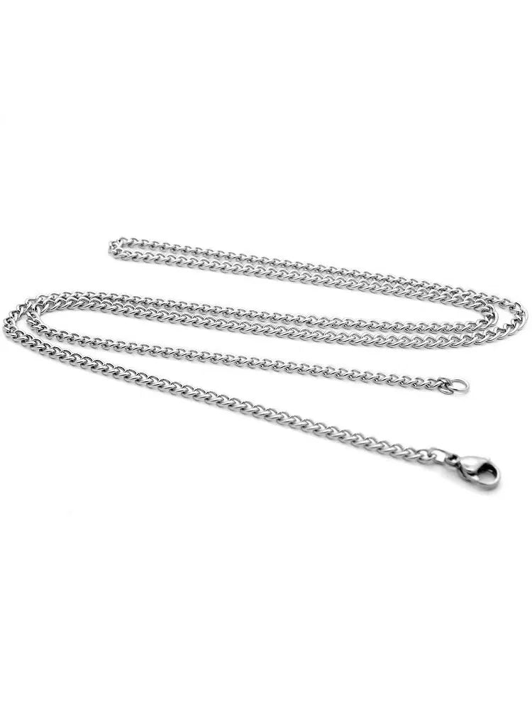 Peris Gems Men Stainless Steel Basic Chain Necklace Titanium Steel Jewelry Cuban Chain For Women Men Stainless Steel Basic Chain Necklace Titanium Steel Jewelry Cuban Chain For Women SHEIN Amazon Temu
